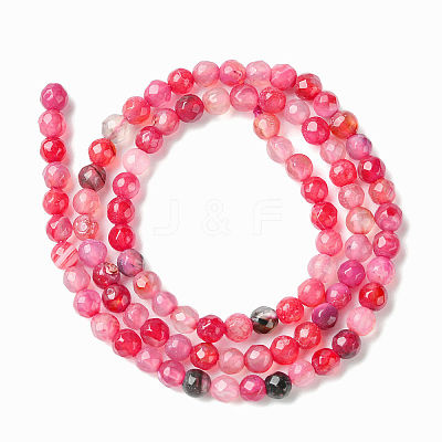 Natural Crackle Agate Bead Strands X-G-R344-4mm-55-1