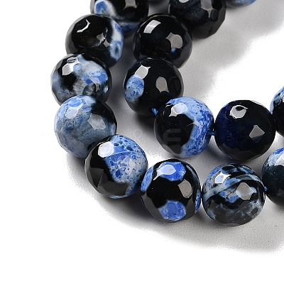 Natural Fire Crackle Agate Beads Strands G-M437-A01-01J-1
