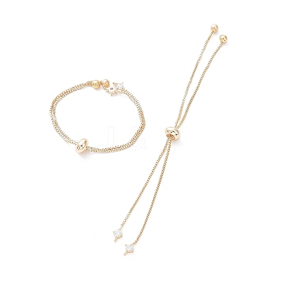 Rack Plating Brass Box Chain Link Bracelet Making KK-A183-01G-1