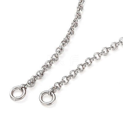 Rhodium Plated 925 Sterling Silver Rolo Chains Necklace Making STER-B001-05P-1