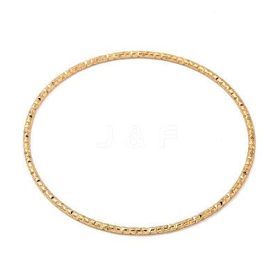 7Pcs PVD Vacuum Plating 304 Stainless Steel Textured Bangles Set for Women BJEW-A011-12D-G-1