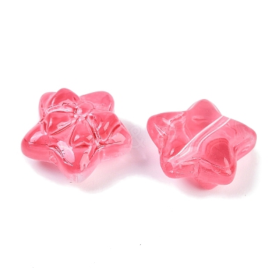 Transparent Spray Paint Glass Beads X-GLAA-H035-02-1
