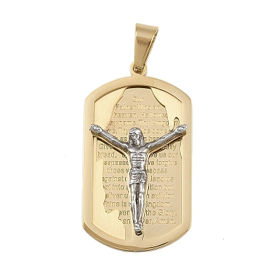 Jesus Theme 304 Stainless Steel Pendants STAS-D387-01B-PG-1