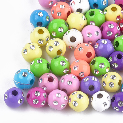 Plating Acrylic Beads PACR-T006-01A-1