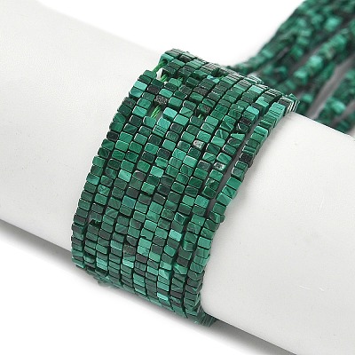 Natural Malachite Beads Strands G-G271-G01-1x1.5mm-1