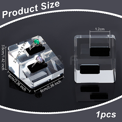 Acrylic & Lint Ring Display RDIS-WH0019-10-1