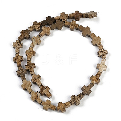 Natural Picture Jasper Beads Strands G-I369-A05-01-1