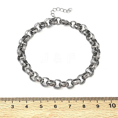 304 Stainless Steel Rolo Chain Bracelets for Women BJEW-A160-05P-1