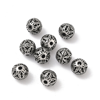 Retro 316 Surgical Stainless Steel Beads STAS-L307-17AS-18-1