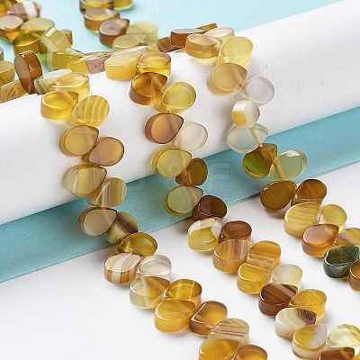 Natural Agate Beads Strands G-G021-04A-10-1