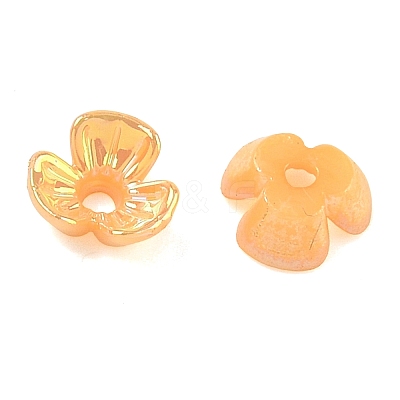 UV Plating Opaque Acrylic Bead Cap OACR-K001-39-1