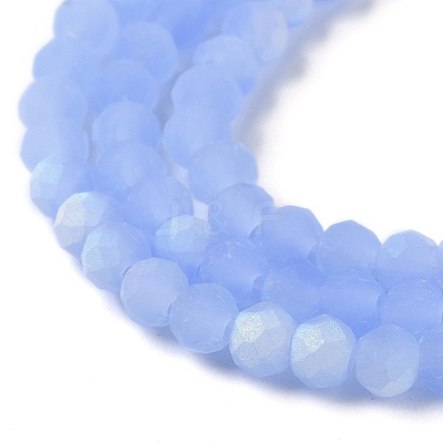 Imitation Jade Glass Beads Strands EGLA-A034-J3mm-MB03-1