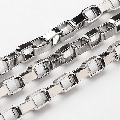 Tarnish Resistant 304 Stainless Steel Venetian Chains Box Chains CHS-L015-05-1