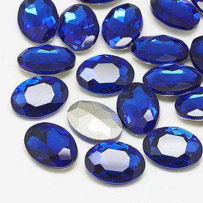Pointed Back Glass Rhinestone Cabochons RGLA-T080-8x10mm-11-1