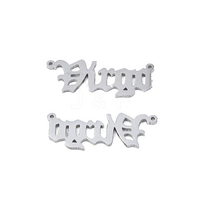 Non-Tarnish 304 Stainless Steel Connector Charms STAS-N095-136B-1