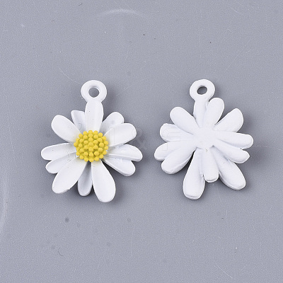 Spray Painted Alloy Pendants X-PALLOY-N0147-04E-1