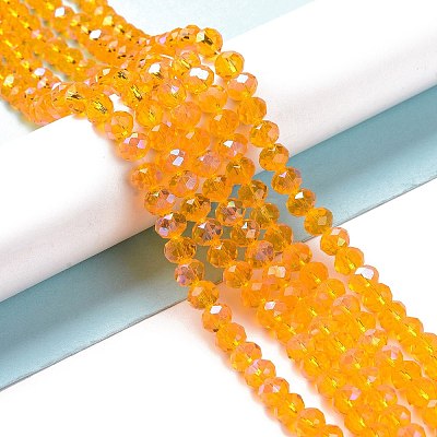 Electroplate Glass Beads Strands LS-EGLA-A034-T6mm-L11-1