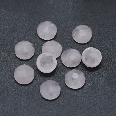 Natural Rose Quartz Cabochons G-G795-07-06-1