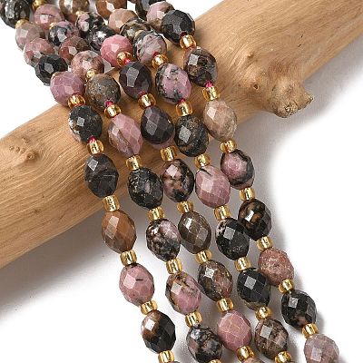 Natural Rhodonite Beads Strands G-F809-A21-01-1
