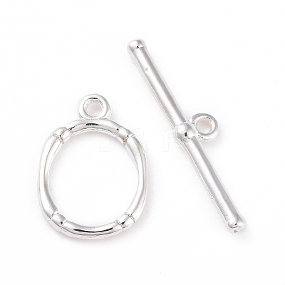 Eco-friendly Brass Toggle Clasps KK-D082-16S-1