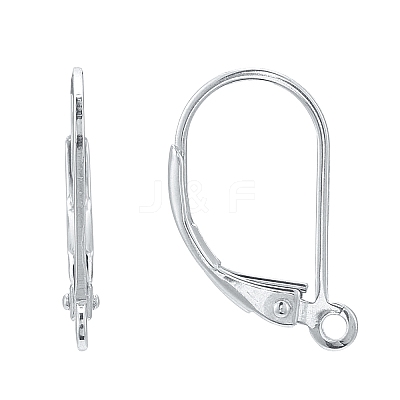 925 Sterling Silver Hoop Earrings X-STER-P032-06S-1