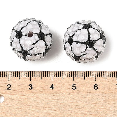 Sport Theme Opaque Acrylic Resin Beads MACR-U010-01C-1