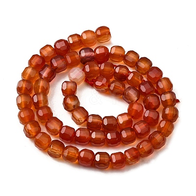 Natural Red Agate Beads Strands G-F797-A18-01-1