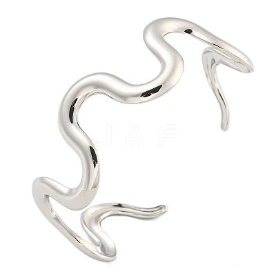 Non-Tarnish 304 Stainless Steel Open Cuff Bangles BJEW-Z065-04P-1