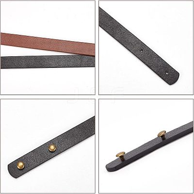 4Sets 2 Colors PU Leather Bag Handles FIND-FH0004-14B-1