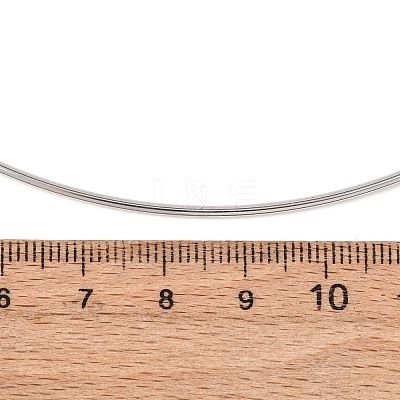 1.5MM 201 Stainless Steel Wire Choker Necklace NJEW-Z098-02P-1