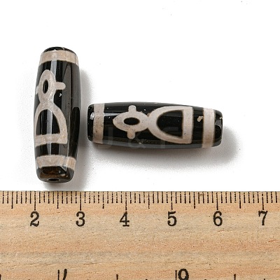 Tibetan Style dZi Beads Strands G-P526-B15-1