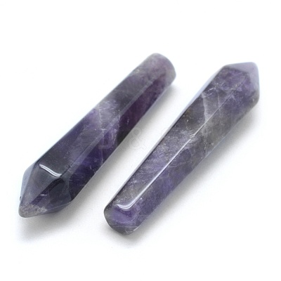 Natural Amethyst Pointed Beads G-E490-E21-1