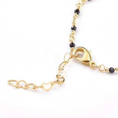 Natural Spinel Handmade Beaded Chains Bracelet Making AJEW-JB00907-01-1