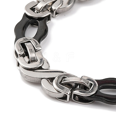 201 Stainless Steel Links Chain Necklace NJEW-F222-38EBP-05-1