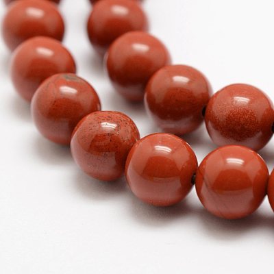 Natural Red Jasper Beads Strands X-G-E375-4mm-02-1