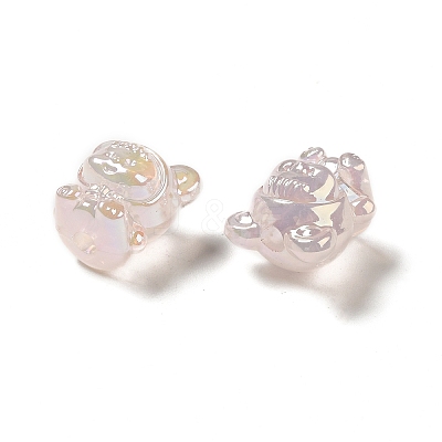 UV Plating Rainbow Iridescent Acrylic Beads PACR-M002-01E-1