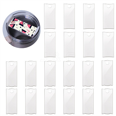 2Bag 2 Styles Acrylic Blank Label Big Pendants FIND-TA0004-77B-1