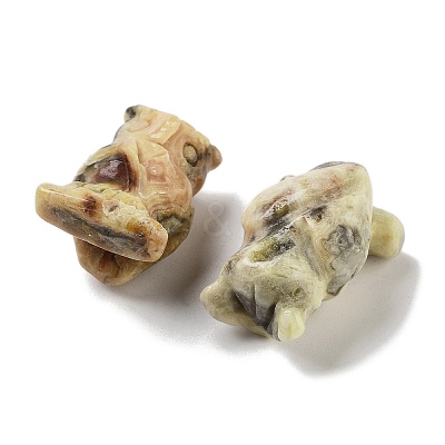 Natural Crazy Agate Carved Figurines DJEW-L023-G04-1