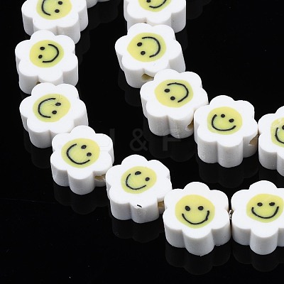 Handmade Polymer Clay Bead Strands CLAY-N006-73J-1