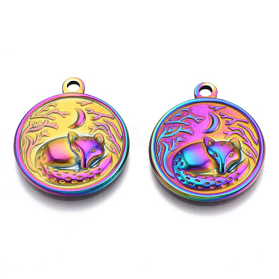 201 Stainless Steel Pendants STAS-N098-142M-1