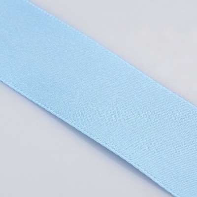 1 inch(25mm) Light Blue Satin Ribbon for Hairbow DIY Party Decoration X-RC25mmY065-1