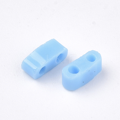 2-Hole Opaque Glass Seed Beads SEED-S023-05D-1