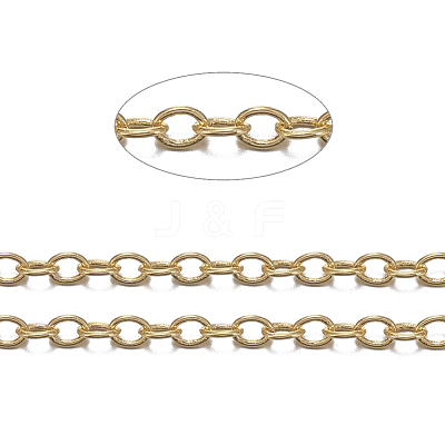 Brass Cable Chains X-CHC-034Y-G-1