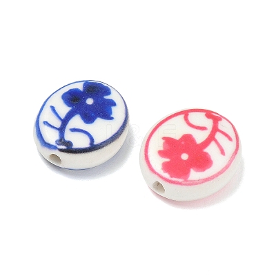 Printed Handmade Porcelain Beads PR-CBAE468-03-1