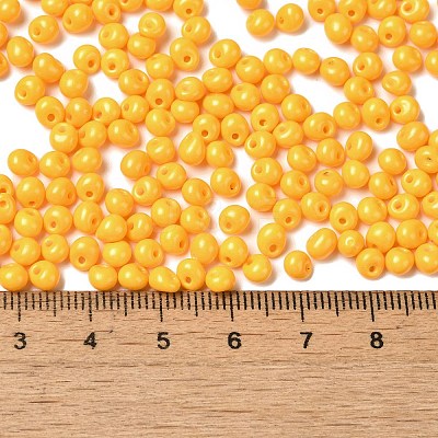6/0 Opaque Baking Paint Glass Seed Beads X1-SEED-M012-02A-21-1