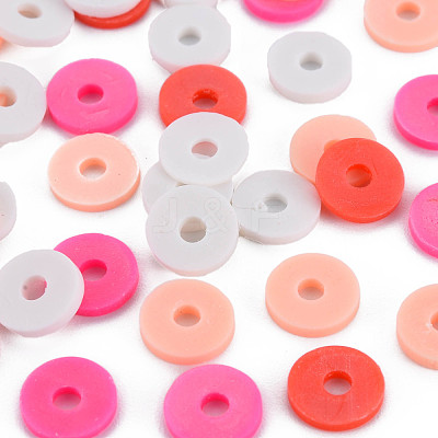 4 Colors Handmade Polymer Clay Beads CLAY-N011-032-34-1