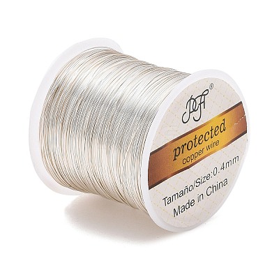 Round Copper Wire Copper Beading Wire for Jewelry Making CWIR-F001-S-0.4mm-1