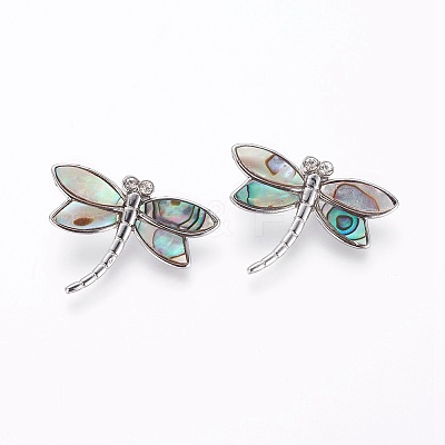 Abalone Shell/Paua Shell Pendants LS-SSHEL-L008-71P-1