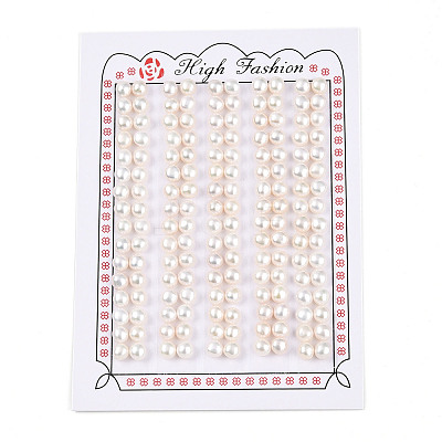 Grade 3A Natural Cultured Freshwater Pearl Beads X-PEAR-N018-3A-5055A-1