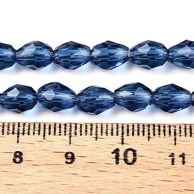 Transparent Glass Beads Strands EGLA-N013-T6mm-D28-1